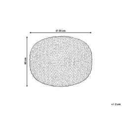 Beliani Poef DUKI - Natuurlijk Jute -Tuinmeubel Winkel 2bbb1d50c4d34e43b584610e1f1ca88a