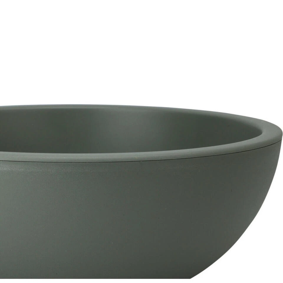 Pro Garden Plantenpot Schaal - Kunststof - Donkergroen - D40 X H16 Cm 4 Pro Garden Plantenpot Schaal - Kunststof - Donkergroen - D40 X H16 Cm - Afbeelding 2