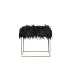 Beliani Hocker MANHATTAN - Zwart Polyester -Tuinmeubel Winkel 2c7a60e2d3f144968d70bb0765f26efe