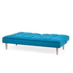 Beliani Driezitsbank - SILJAN Blauw Polyester -Tuinmeubel Winkel 2e0173455d81412b9e6df61bfd3c7e78