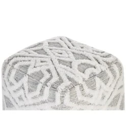 Beliani Poef BHILWARA - Wit Katoen -Tuinmeubel Winkel 3c9bcff546514eb3882390ebb36f367c