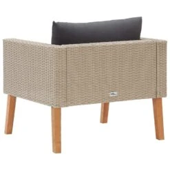 VidaXL Tuinbank Eenzits Met Kussens Poly Rattan Beige 8 VidaXL Tuinbank Eenzits Met Kussens Poly Rattan Beige -Tuinmeubel Winkel 4022a62b7ffe42fb84350a903c999111