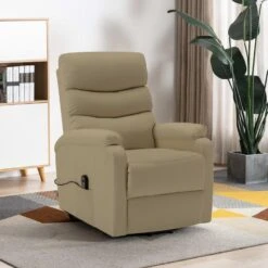 VidaXL Sta-op-stoel Kunstleer Cappuccinokleurig -Tuinmeubel Winkel 4469f201b67b4a1b99d086d032ff9be4