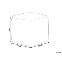 Beliani Poef BHILWARA - Wit Katoen -Tuinmeubel Winkel 480ff248f64a450789870ede7159aa7d