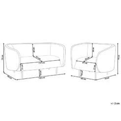 Beliani Zitgroep LOEN - Beige Polyester 8 Beliani Zitgroep LOEN - Beige Polyester -Tuinmeubel Winkel 48ef49dbee5c435aaa0969a9e1c4e151