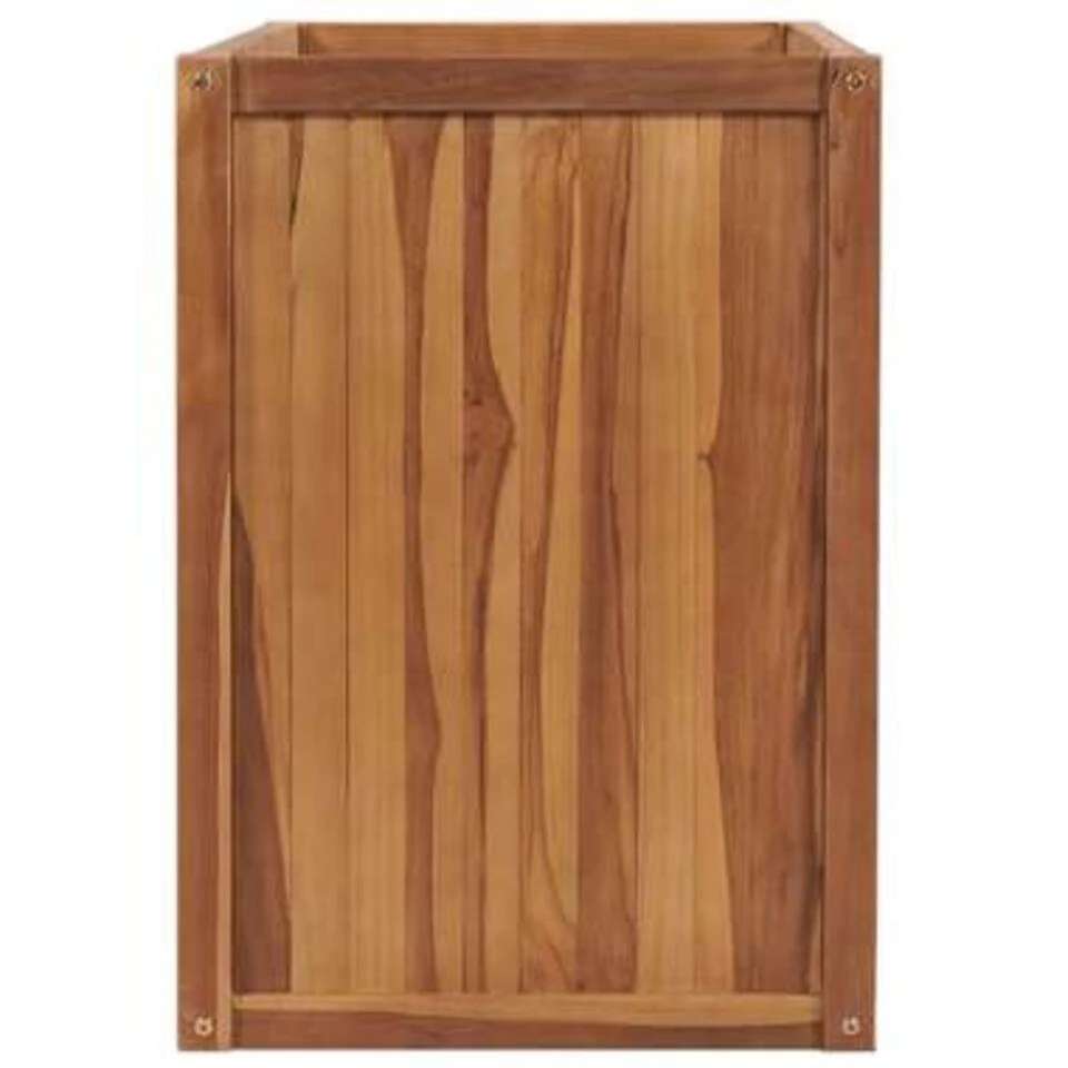 VidaXL Plantenbak Verhoogd 100x50x70 Cm Massief Teakhout 5 VidaXL Plantenbak Verhoogd 100x50x70 Cm Massief Teakhout - Afbeelding 3