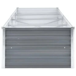 VidaXL Plantenbak Verhoogd 320x80x45 Cm Gegalvaniseerd Staal Grijs -Tuinmeubel Winkel 4ce30fb153a741a394b7061b87219a10