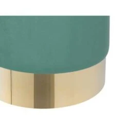 Beliani Poef SOPHIA - Groen Fluweel -Tuinmeubel Winkel 4e0537f6db294668921416ccf470361e