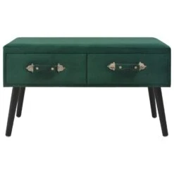 VidaXL Bank Met Lades 80 Cm Fluweel Groen -Tuinmeubel Winkel 4e3ef7adea2447d2bc73d138f0778a33