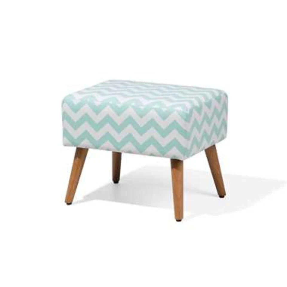 Beliani Hocker MANTEO - Groen Katoen 5 Beliani Hocker MANTEO - Groen Katoen - Afbeelding 3