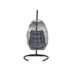 Beliani Hangstoel SESIA - Grijs Polyester, Pe Rotan 9 Beliani Hangstoel SESIA - Grijs Polyester, Pe Rotan -Tuinmeubel Winkel 4ec4e740c85e4b768d5972423f26bdbc