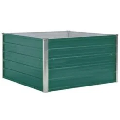 VidaXL Plantenbak Verhoogd 100x100x45 Cm Gegalvaniseerd Staal Groen -Tuinmeubel Winkel 4f22675369f4444fb70dc89d61890fd6