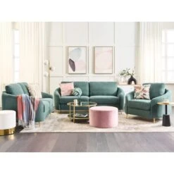 Beliani Fauteuil TROSA - Groen Polyester 9 Beliani Fauteuil TROSA - Groen Polyester -Tuinmeubel Winkel 4fb3396e05d34db984b15b144349c5c9