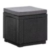 Keter Allibert Hocker/voetenbankje Cube Incl. Kussen - Grijs - 39x42x42 Cm 2 Keter Allibert Hocker/voetenbankje Cube Incl. Kussen - Grijs - 39x42x42 Cm -Tuinmeubel Winkel 50100445