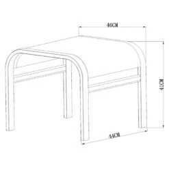 Le Sud Voetenbankje Cannes - Mat Grijs -Tuinmeubel Winkel 50155486 9100