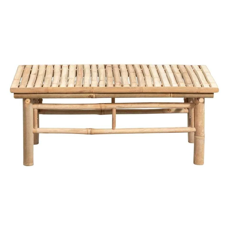 Loungetafel Tarifa Bamboe - Naturel - 90x50x35 Cm 4 Loungetafel Tarifa Bamboe - Naturel - 90x50x35 Cm - Afbeelding 2