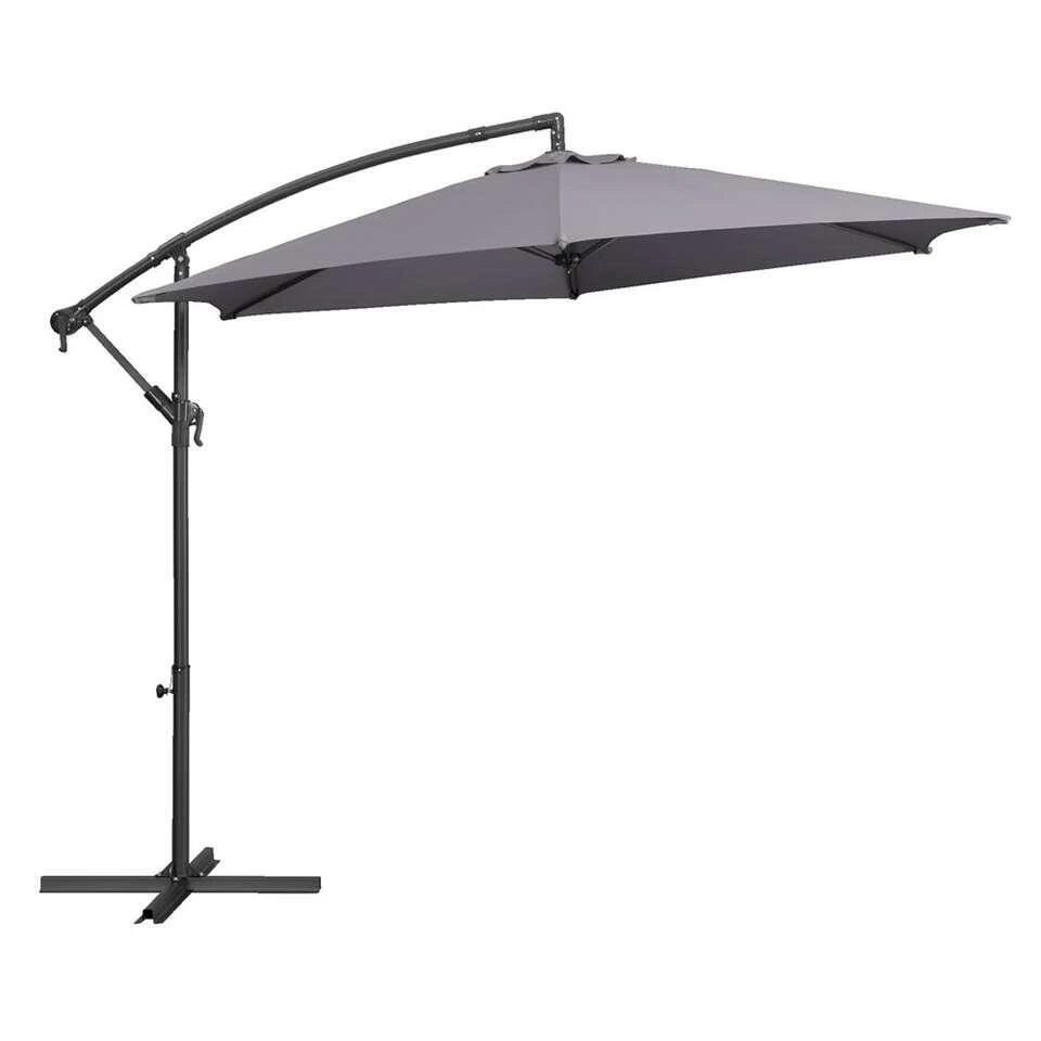 Le Sud Zweefparasol Brava - Antraciet - Ø300 Cm 3 Le Sud Zweefparasol Brava - Antraciet - Ø300 Cm