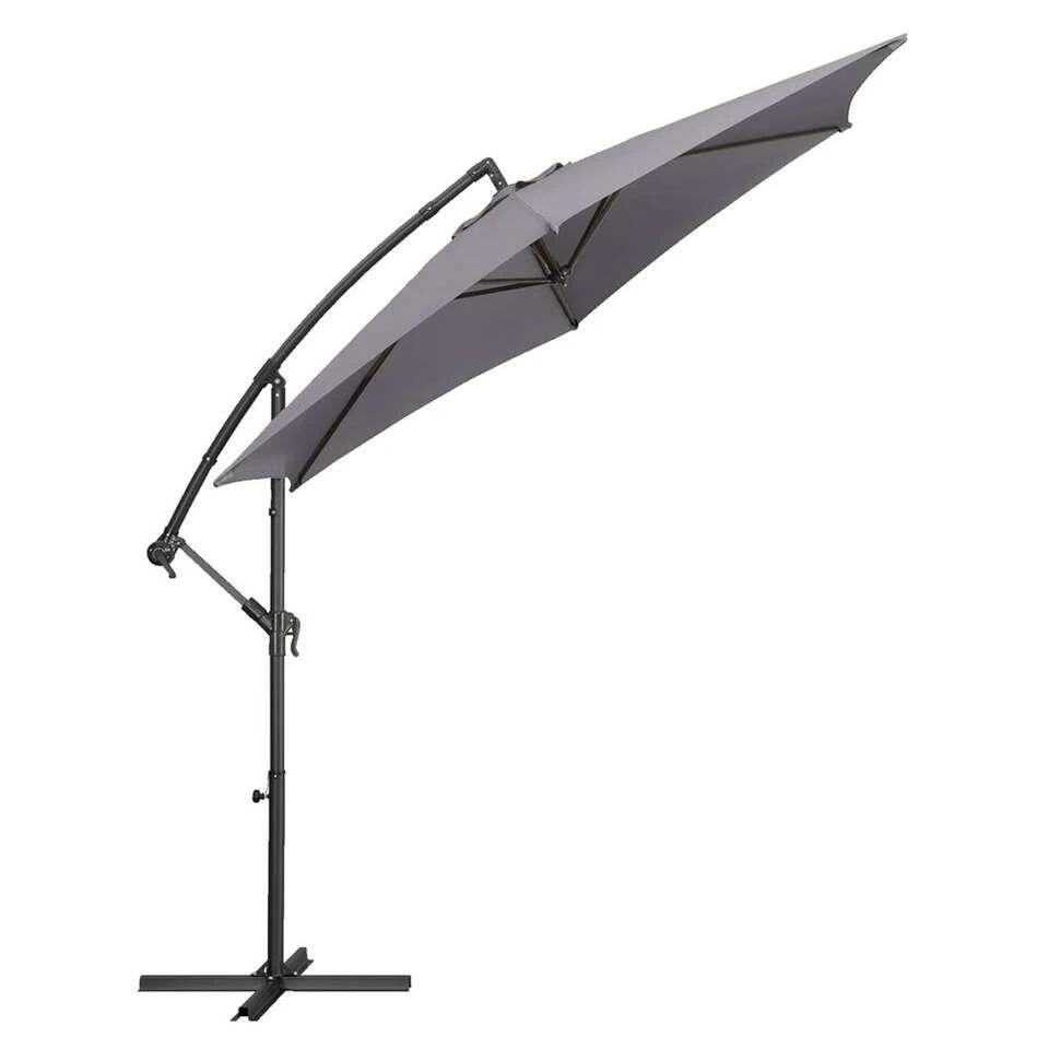 Le Sud Zweefparasol Brava - Antraciet - Ø300 Cm 5 Le Sud Zweefparasol Brava - Antraciet - Ø300 Cm - Afbeelding 3