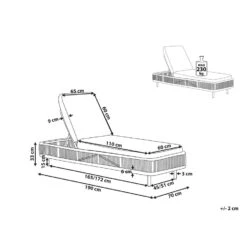 Beliani Tuinligstoel OSINI - Grijs Pe Rotan 8 Beliani Tuinligstoel OSINI - Grijs Pe Rotan -Tuinmeubel Winkel 59b193ba3436436d8a7102588cbe632c