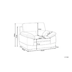 Beliani Fauteuil HORTEN - Bruin Kunstleer -Tuinmeubel Winkel 5b832adf0fd04ba58d60e669c9732698