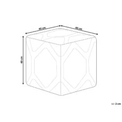 Beliani Poef ROJHAN - Beige Katoen -Tuinmeubel Winkel 5e2f5e0e4793430eb135d4ab0f8f051b