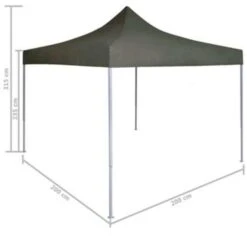 VidaXL Partytent Professioneel Inklapbaar 2x2 M Staal Antraciet 9 VidaXL Partytent Professioneel Inklapbaar 2x2 M Staal Antraciet -Tuinmeubel Winkel 694e3c6b97cc4afe91b8e7b54f715a07