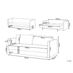 Beliani Driezitsbank - EKSJO Groen Fluweel -Tuinmeubel Winkel 70b1bc6eda7e4363b4cf06c86bf0c92a 1