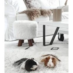 Beliani Hocker IOWA - Wit Polyester 9 Beliani Hocker IOWA - Wit Polyester -Tuinmeubel Winkel 71902a1acc214f329e0923060ed9cd36