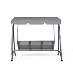 Beliani Schommelbank BOGART - Grijs Polyester -Tuinmeubel Winkel 766606de8d9a4888bd8ec4ce5d60903b