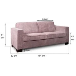 Bank Stuttgart 2-zits - Ribcord - Roze 9 Bank Stuttgart 2-zits - Ribcord - Roze -Tuinmeubel Winkel 81023418 9600