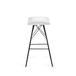 Tenzo Barkruk Tori - Wit/zwart (2 Stuks) -Tuinmeubel Winkel 81023613 0300