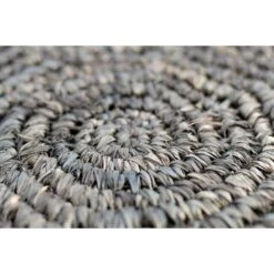 HSM Collection Poef Malibu - Zwart/naturel - 40 Cm -Tuinmeubel Winkel 81027207 0300