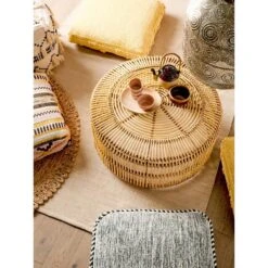 Beliani Poef CLONE - Geel Katoen -Tuinmeubel Winkel 897f0f7c7b924c6bbca9c290299f8760