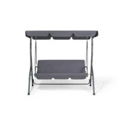 Beliani Schommelbank CHAPLIN - Grijs Polyester -Tuinmeubel Winkel 8cd63e9c1d5d43659847eac7064be23c