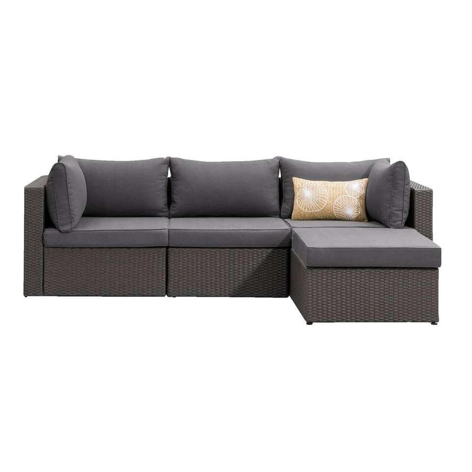 Le Sud Modulaire Loungeset Dordogne - Antraciet/donkergrijs - 4-delig 6 Le Sud Modulaire Loungeset Dordogne - Antraciet/donkergrijs - 4-delig - Afbeelding 4