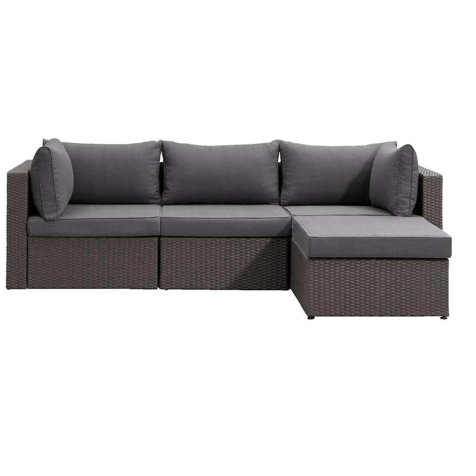 Le Sud Modulaire Loungeset Dordogne - Antraciet/donkergrijs - 4-delig 3 Le Sud Modulaire Loungeset Dordogne - Antraciet/donkergrijs - 4-delig