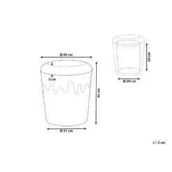 Beliani Poef MOUSEE - Beige Fluweel -Tuinmeubel Winkel 91372f2687704550984d17f2385e2034