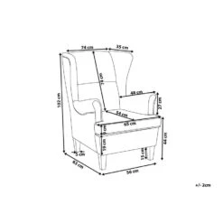 Beliani Oorfauteuil ABSON - Geel Polyester -Tuinmeubel Winkel 934a5aa004434d3885f12666fc305aab 2