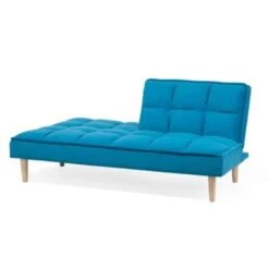 Beliani Driezitsbank - SILJAN Blauw Polyester -Tuinmeubel Winkel 956801289ac14e4b93bb1aa476f2f55d