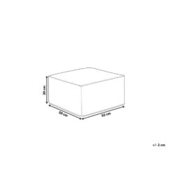 Beliani Poef MUKKI - Bruin Polyester -Tuinmeubel Winkel 9837060088e24e61b8ef61589bd0a96b