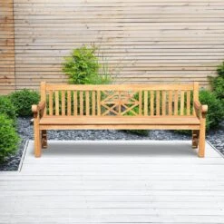 CLP Teakbank Florida 220 Cm -Tuinmeubel Winkel 9bb300956db345a18d771e7312315f0f