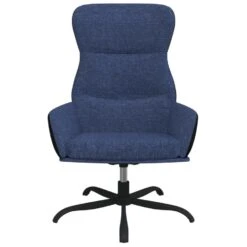 VidaXL Relaxstoel Met Voetensteun Stof Blauw -Tuinmeubel Winkel 9fe6784b85924c8a99ba9818af9b9ed0