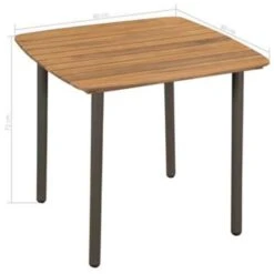VidaXL Tuintafel 80x80x72 Cm Massief Acaciahout En Staal 9 VidaXL Tuintafel 80x80x72 Cm Massief Acaciahout En Staal -Tuinmeubel Winkel a4cf39dc84db42408768cdd6e1535f3e