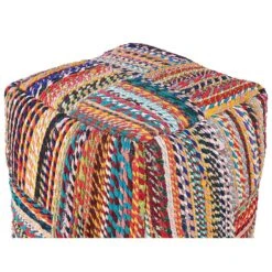 Beliani Poef MEKHTAR - Multicolor Katoen -Tuinmeubel Winkel ab051774812846a38df8a7287082f28d