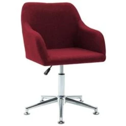 VidaXL Eetkamerstoelen Draaibaar 2 St Stof Wijnrood -Tuinmeubel Winkel b7cd3aeb85d9460e854c422af196368b