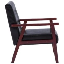 VidaXL Fauteuil Kunstleer Zwart -Tuinmeubel Winkel b86b303c22a649d7bf7b1eeb12f5544e