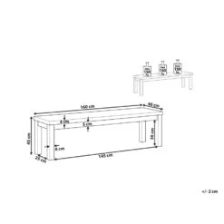 Beliani Tuinbank OSTUNI - Grijs Vezelcement -Tuinmeubel Winkel bb46bcbc6f404ba7a862ee7fb9b3f0a8