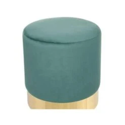 Beliani Poef SOPHIA - Groen Fluweel -Tuinmeubel Winkel bedf1fd24b7c41c890b1359e94404a25