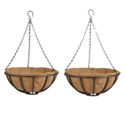 Esschert Design Hanging Basket - Metaal - Zwart - Met Inlegvel - 35 Cm -Tuinmeubel Winkel bf6bedc3ee6e45febe39a8a0389f264e