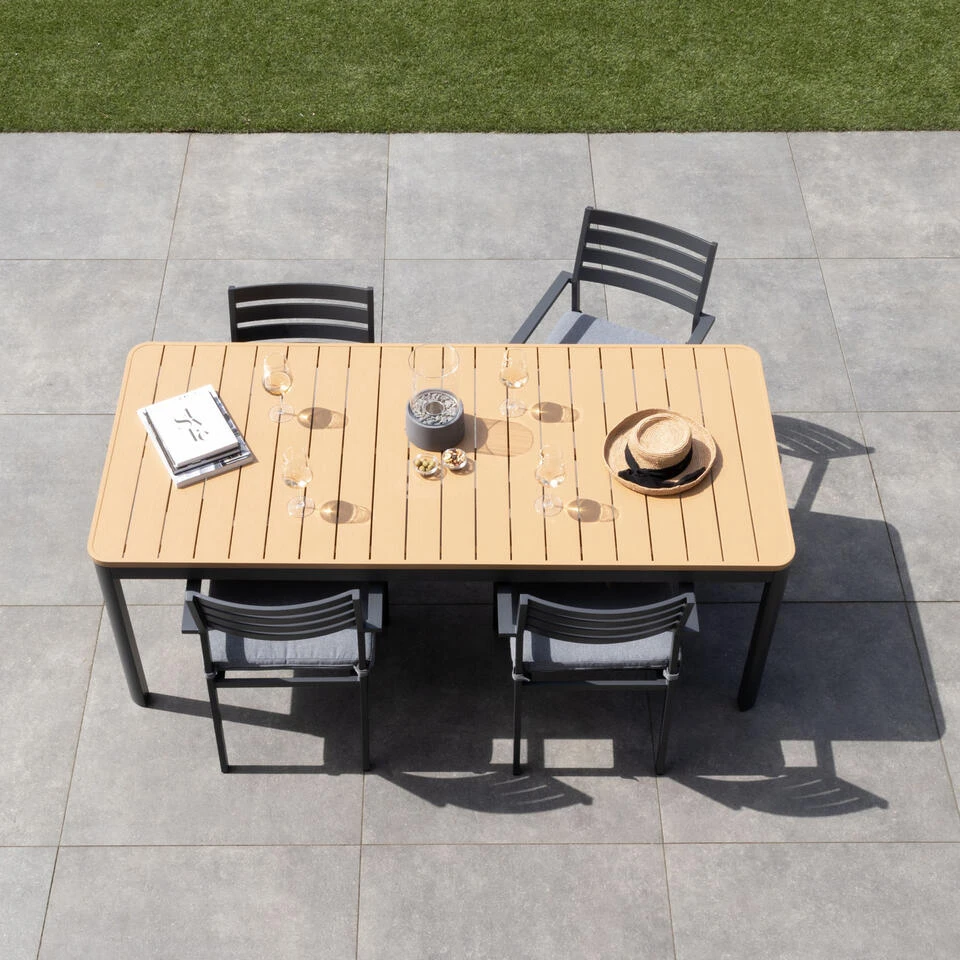 Giga Meubel Tuintafel Polywood 200cm - Aluminium Onderstel - Tafel Brent 4 Giga Meubel Tuintafel Polywood 200cm - Aluminium Onderstel - Tafel Brent - Afbeelding 2